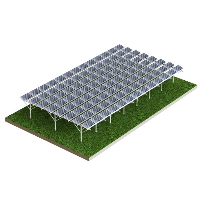 Sistema de montaje de granja de panel solar con soporte de tierra solar de aluminio