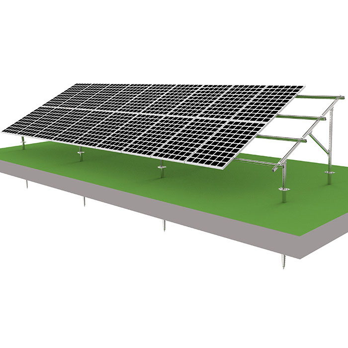 Paneles solares montados en el suelo para granjas y agricultura