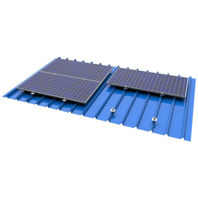 Soportes de paneles solares para sistema de montaje solar de techo metálico